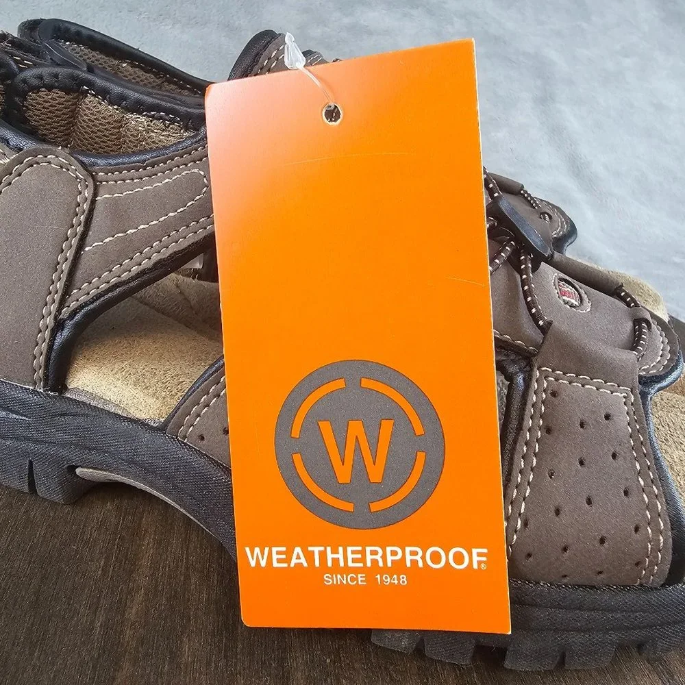 Weatherproof Sandals Mens 8M Charlie Brown Sport Adjustable Strap Breathable NEW